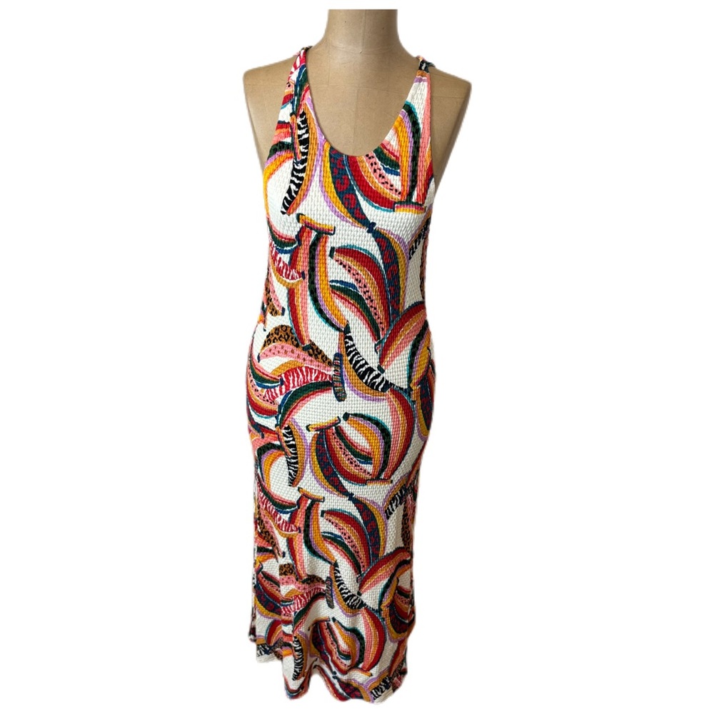 NWT! Farm Rio For Anthropologie Banana Dress Size LP